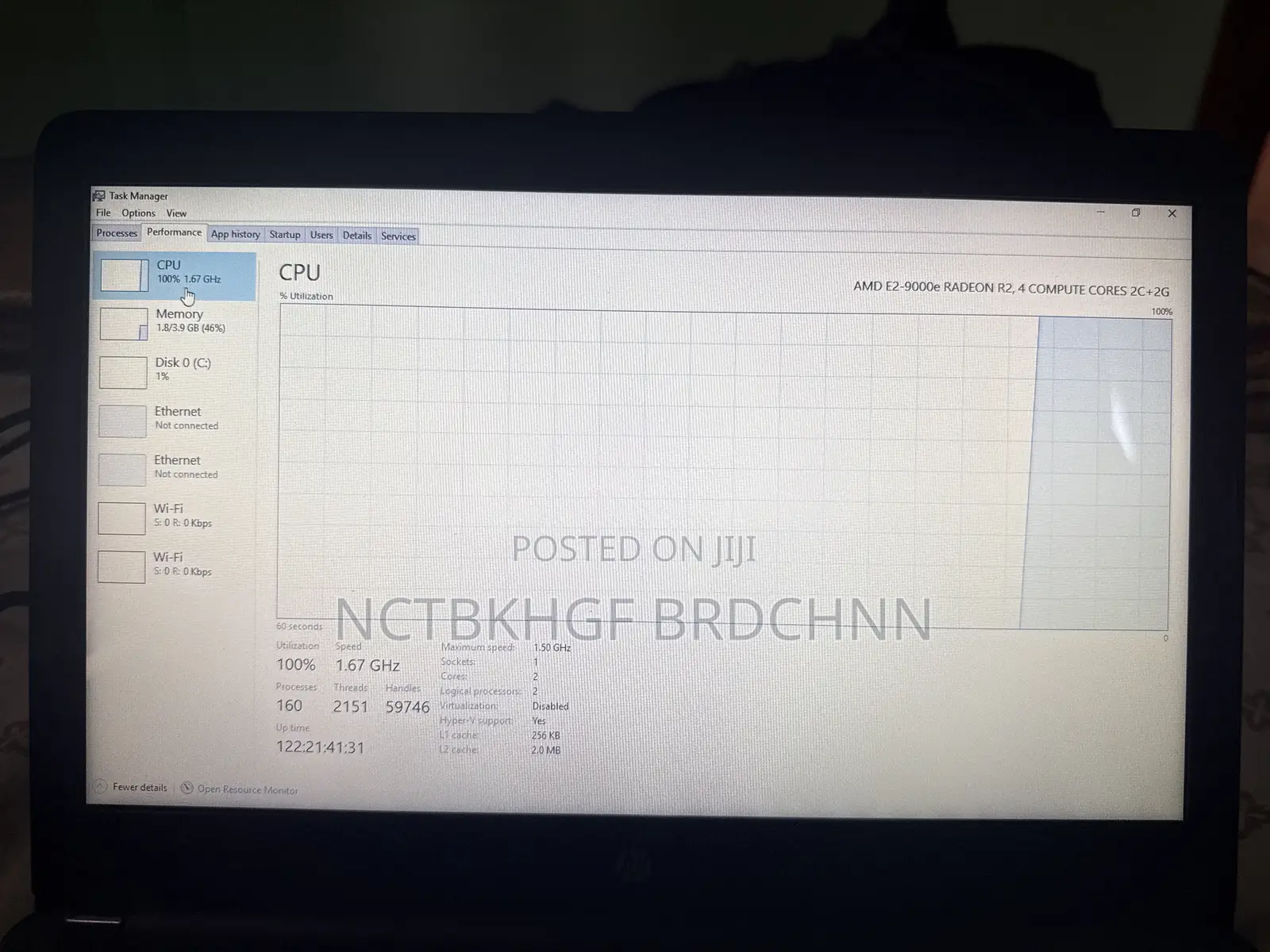 Laptop HP 14-dq1088wm 4GB AMD SSD 32GB