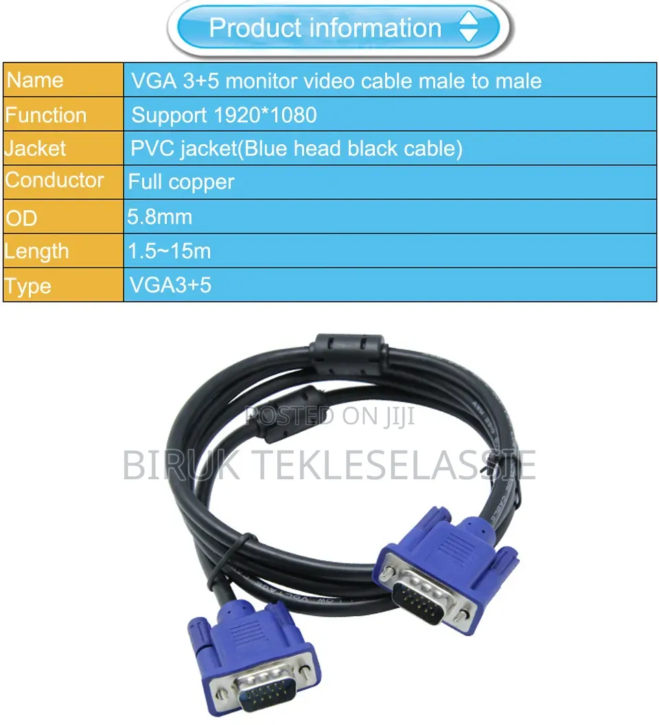 Vga Cable 2 Meter