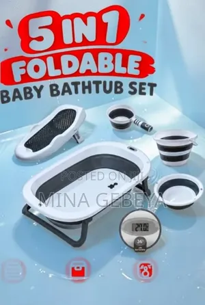 5-in-1 Foldable Baby Bath Tube