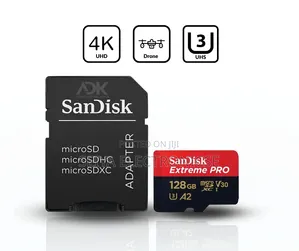 Sandisk Extreme PRO 128GB Camera Memory Speed 200Mbps