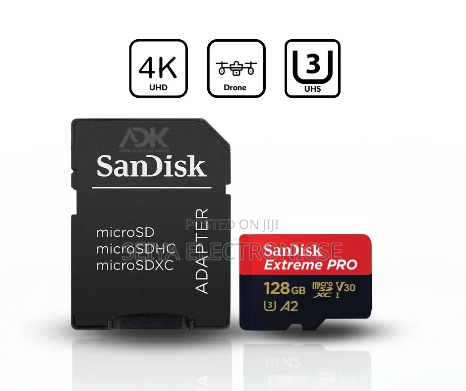 Sandisk Extreme PRO 128GB Camera Memory Speed 200Mbps
