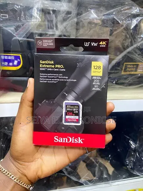 Sandisk Extreme PRO 128GB Camera Memory Speed 200Mbps