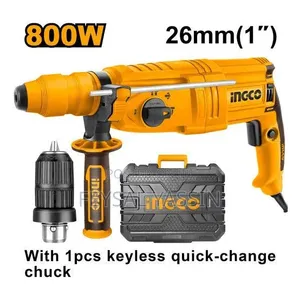 INGCO Rotary Hammer Drill - 800W, 26mm SDS Plus With Keyless Chuck