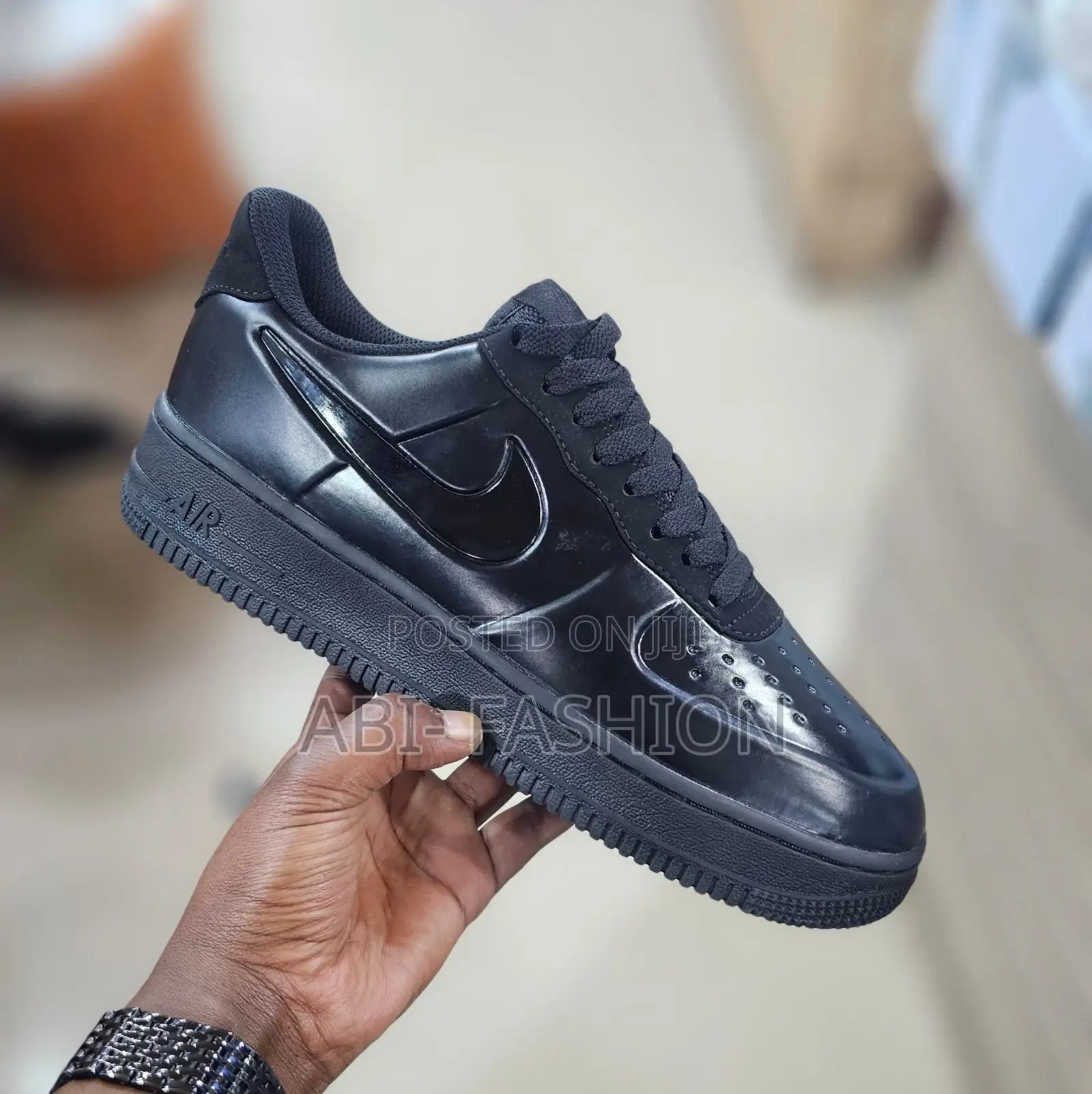 Nike Air F1 Shiny Black Patent | New Arrival | Size 40, 41, 42, 43, 44