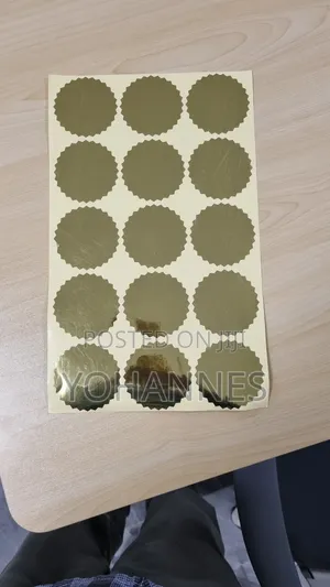 Gold Foil Certificate Seal Stickers