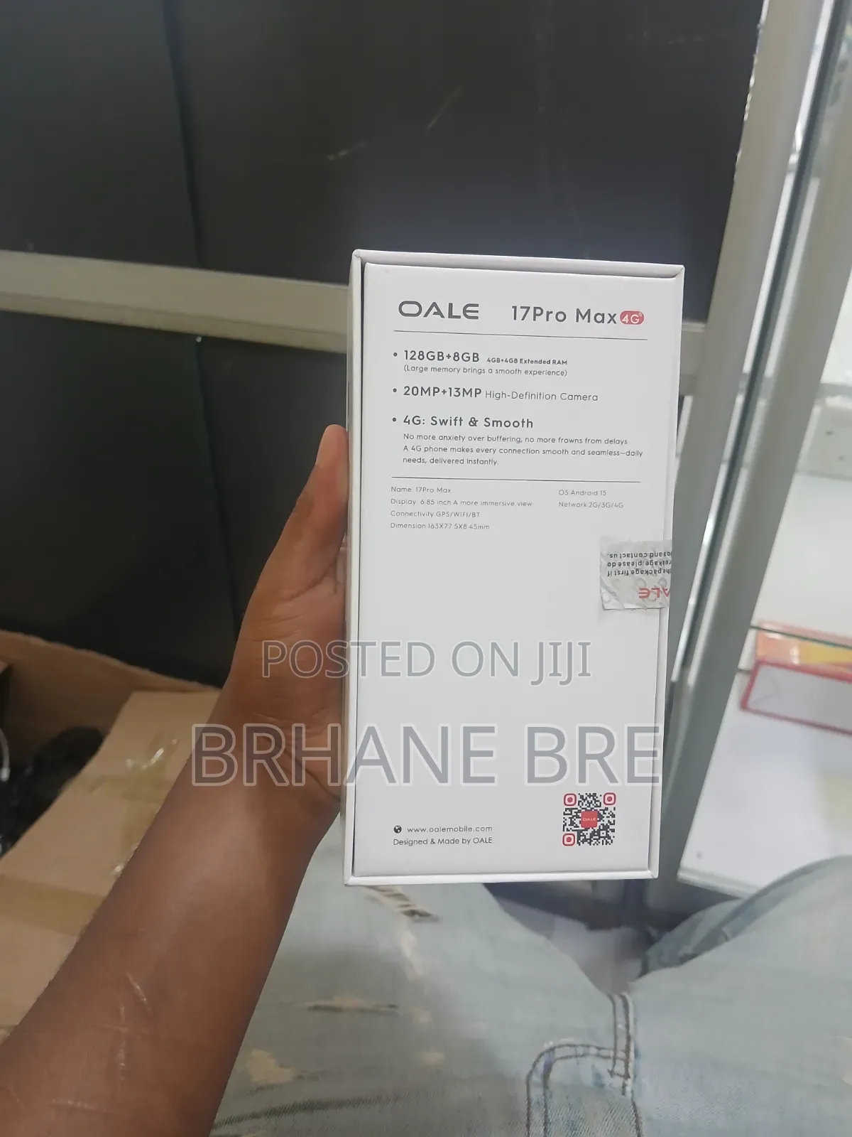 New Oale 17Pro Max 128 GB Black