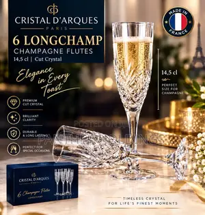 Cristal d'Arques France 6pcs Genuine Lead Crystal