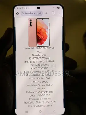 Samsung Galaxy S21 5G 256 GB Pink