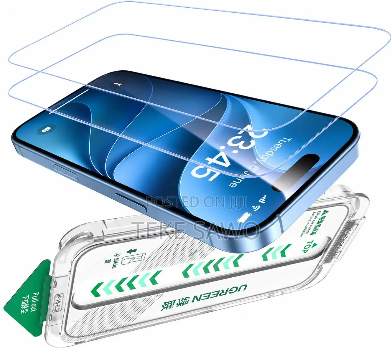 UGREEN for iPhone 18 Pro/17 Pro Screen Protector Install 2Pack