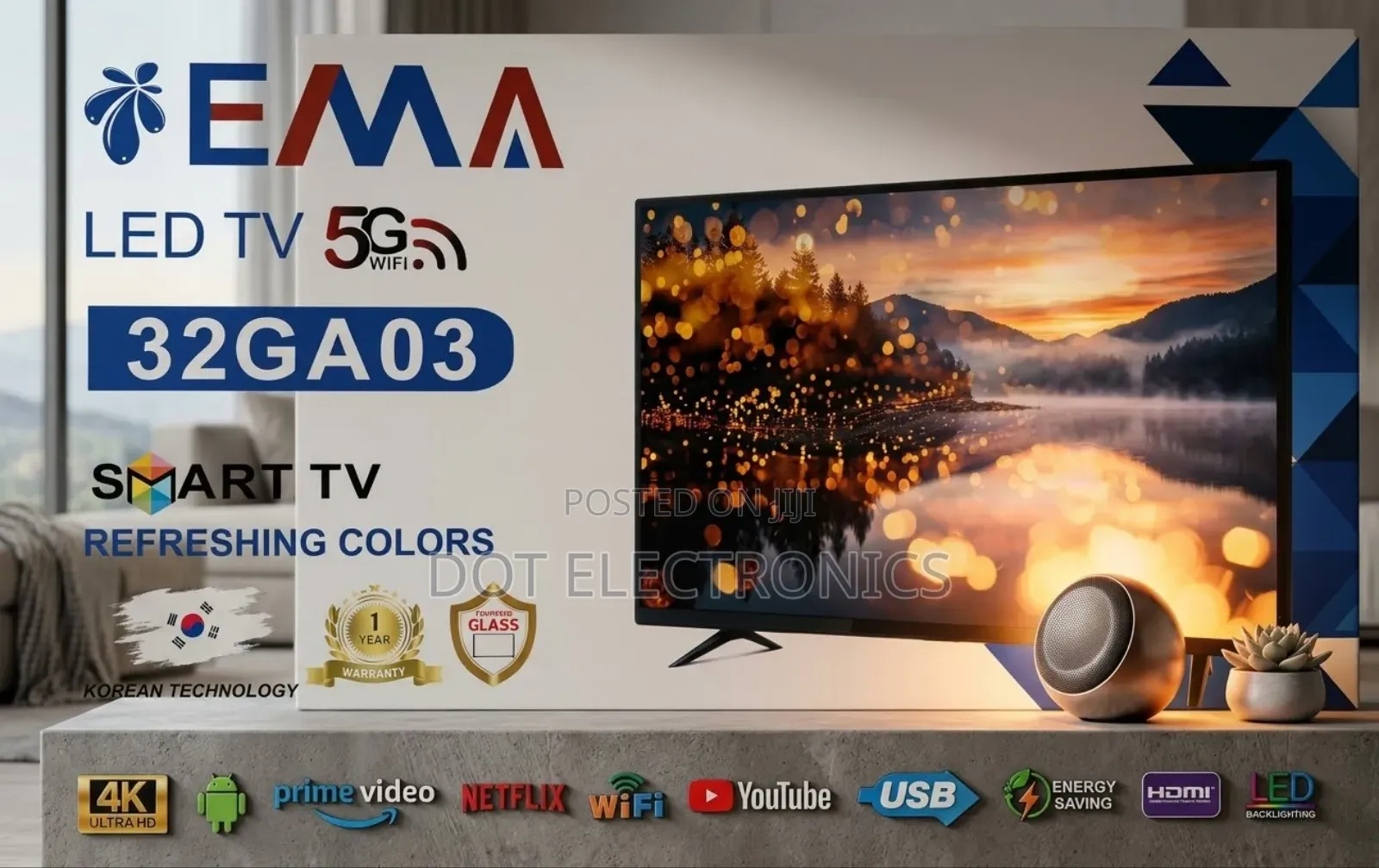 ​ema 32ga03 32-Inch Smart Led TV
​