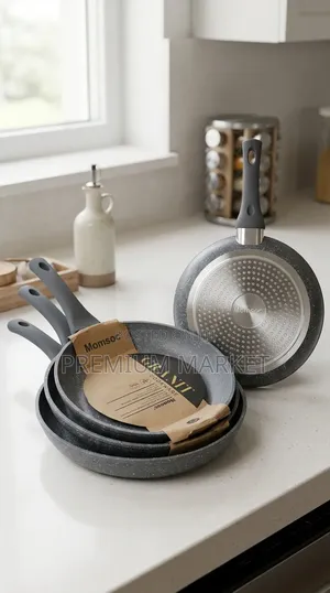 Fry Pan Momcoc 3 Set ማምኮክ ባለ 3 መጥበሻ
