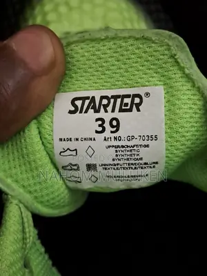 Starter Neon Volt Green & Black Soccer Cleats (EU 39 / US Mens 6.5)