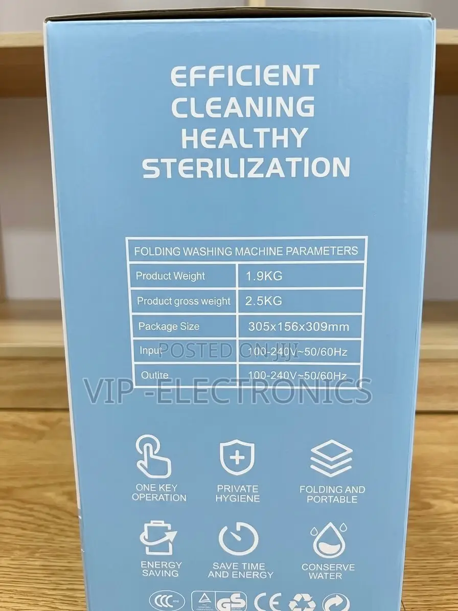 Folding Mini Washing Machine – Lightweight, Space-& Energy Saving