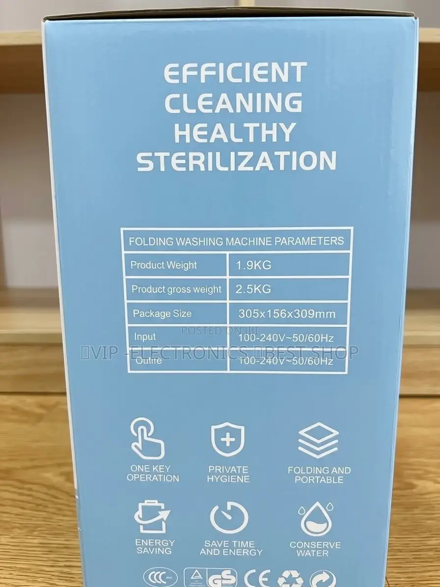 Folding Mini Washing Machine – Lightweight, Space-& Energy Saving