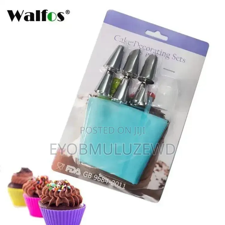 6pcs Decorating Nozzle የኬክ እና የዛሬም ቅርፅ መስሪያ