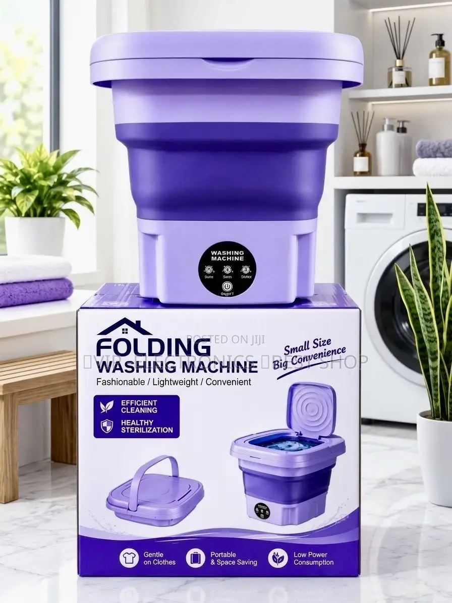 Folding Mini Washing Machine – Lightweight, Space-& Energy Saving