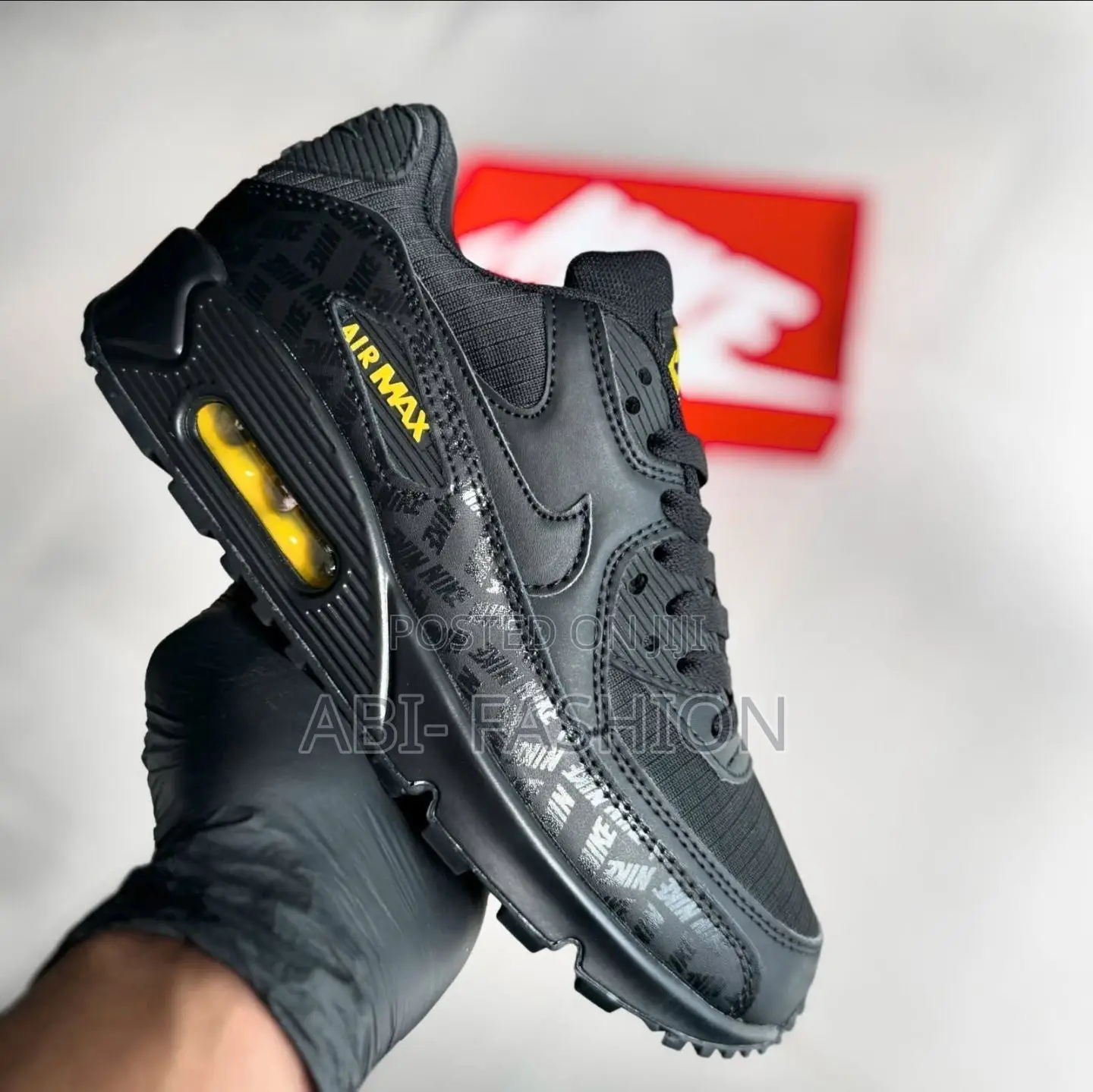 Nike Air Max 90 Black Yellow | New Arrival | Size 40, 41, 42, 43, 44