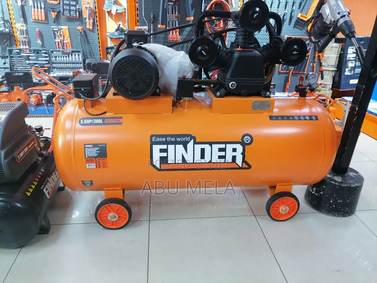 Finder Belt Driven Air Compresser 5.5 HP /300 L