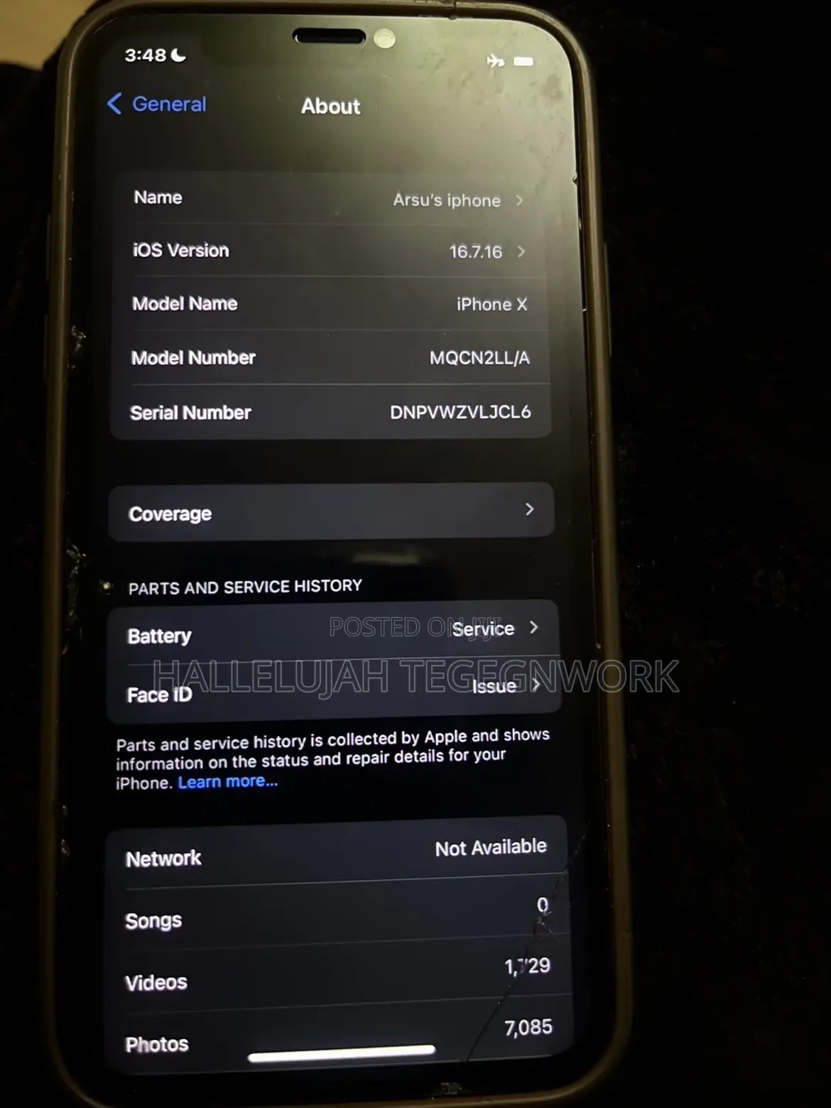 Apple iPhone X 256 GB Black