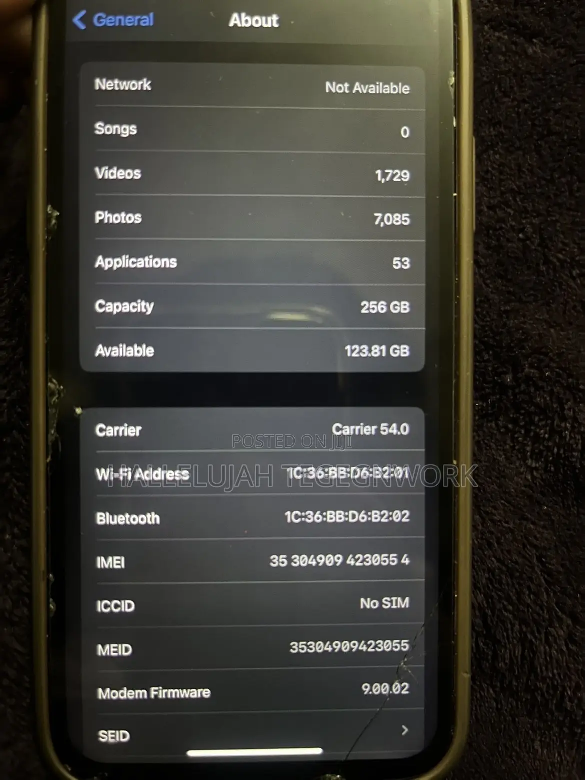 Apple iPhone X 256 GB Black