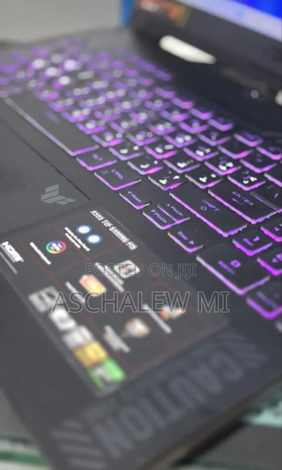 New Laptop Asus TUF Dash F15 16GB Intel Core i7 SSD 1T