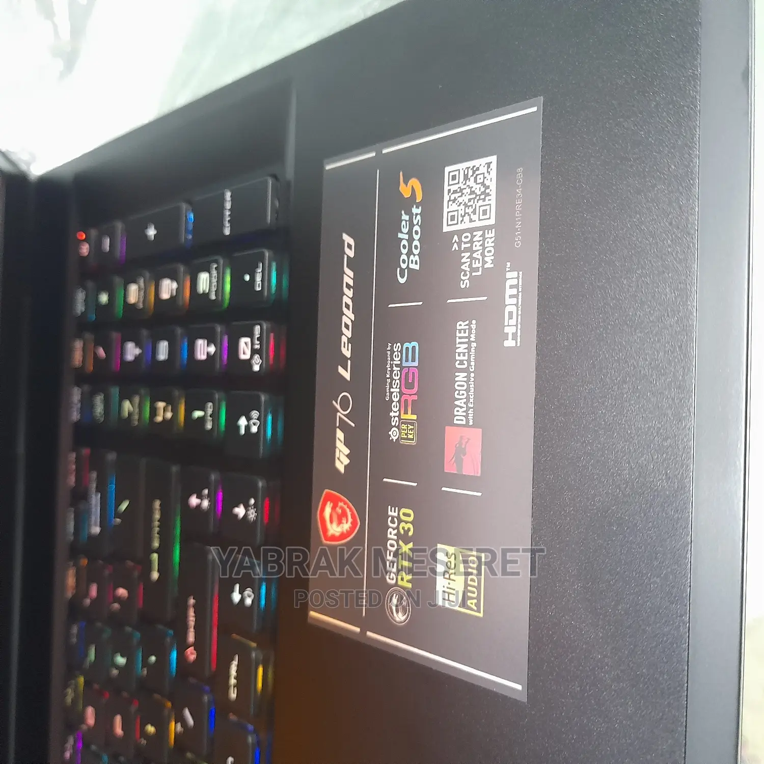 New Laptop MSI 16GB Intel Core I7 SSD 1T