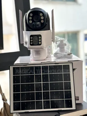 4G Solar ባለ 2 ሌንስ ያለ መብራት V380 Security Camera