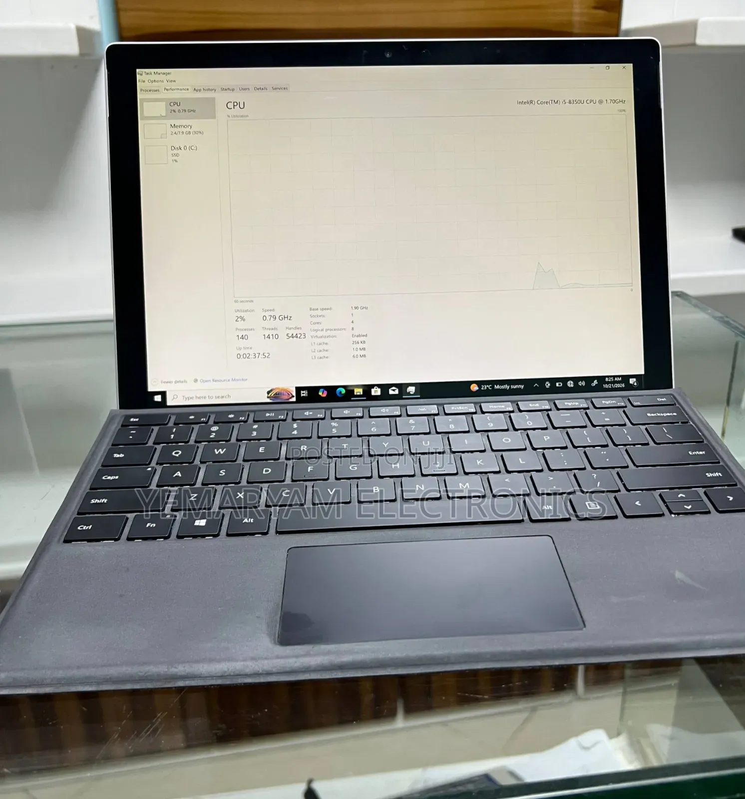 New Laptop Microsoft Surface Pro 6 8GB Intel Core i5 SSD 256GB