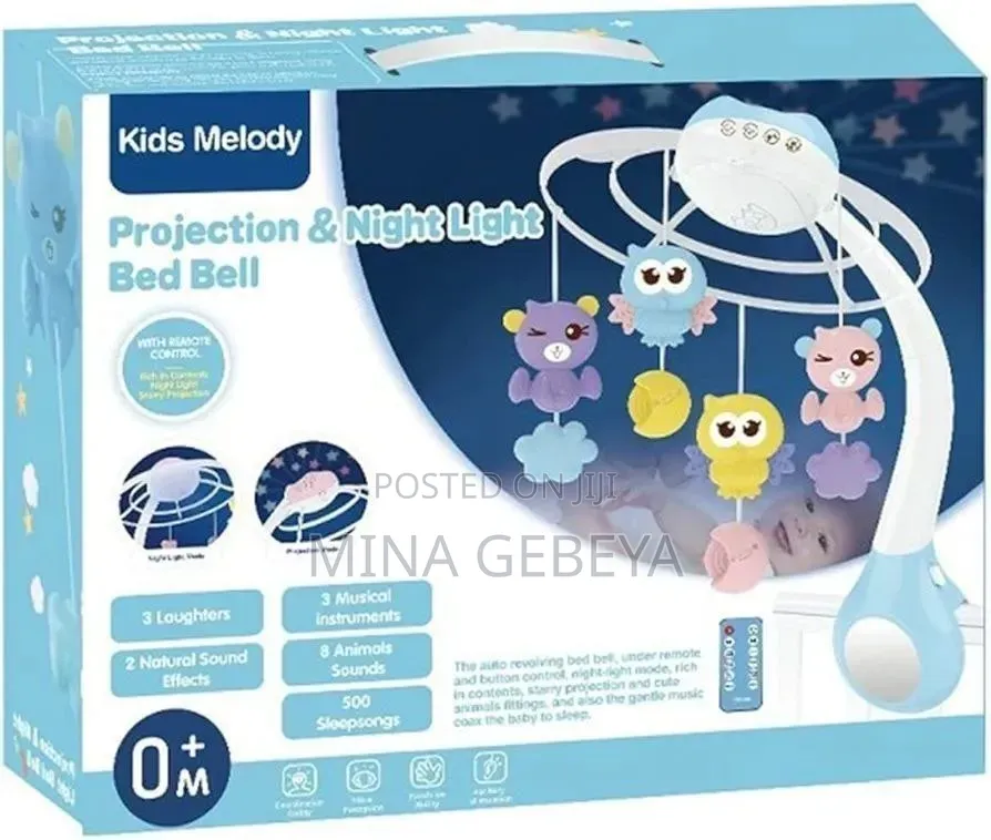 Kids Melody Projection & Night Light Bed Bell