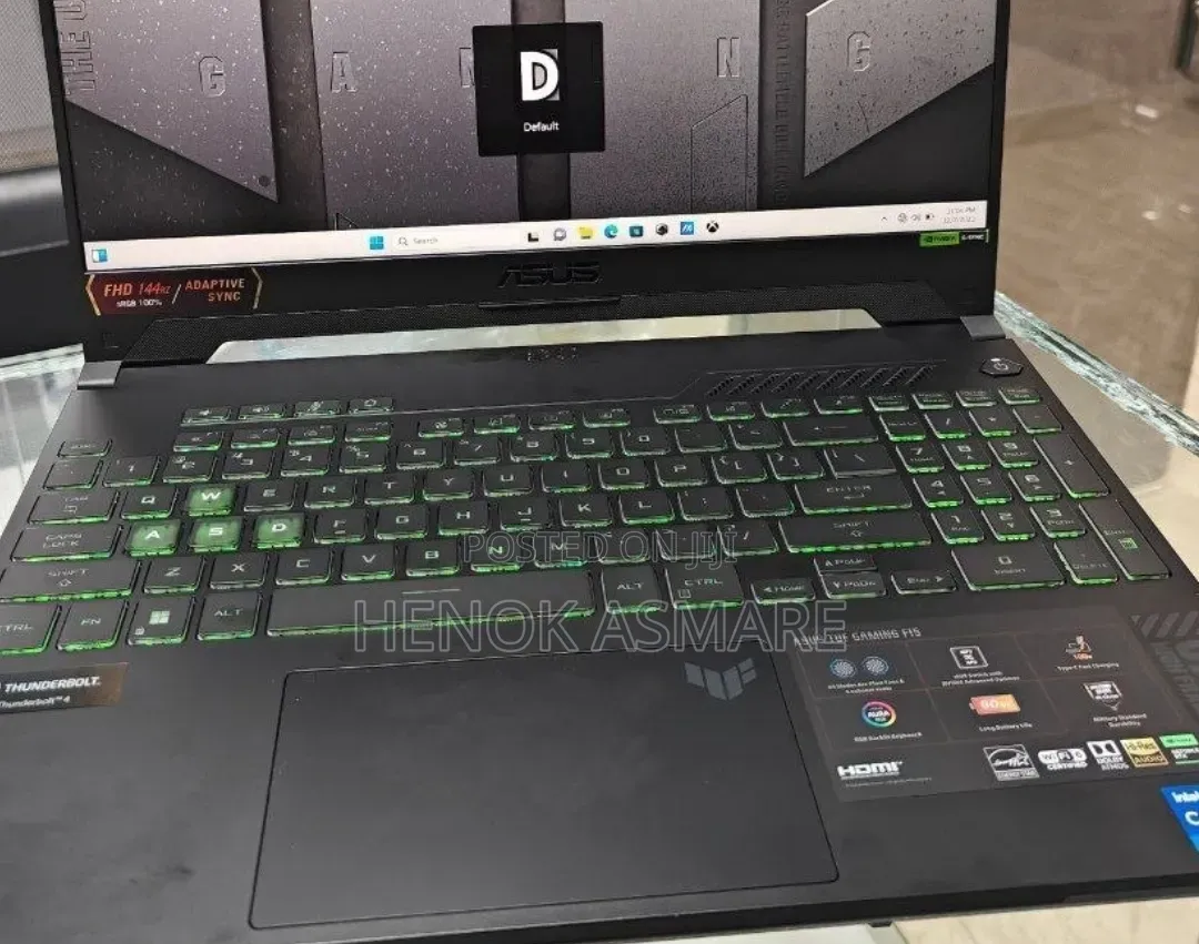 New Laptop Asus TUF Gaming A15 16GB Intel Core i7 SSD 512GB