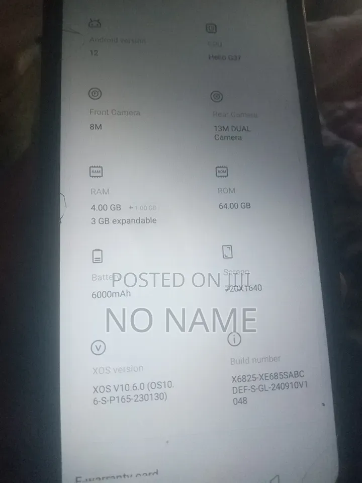 Infinix Hot 20 Play 64 GB Bronze
