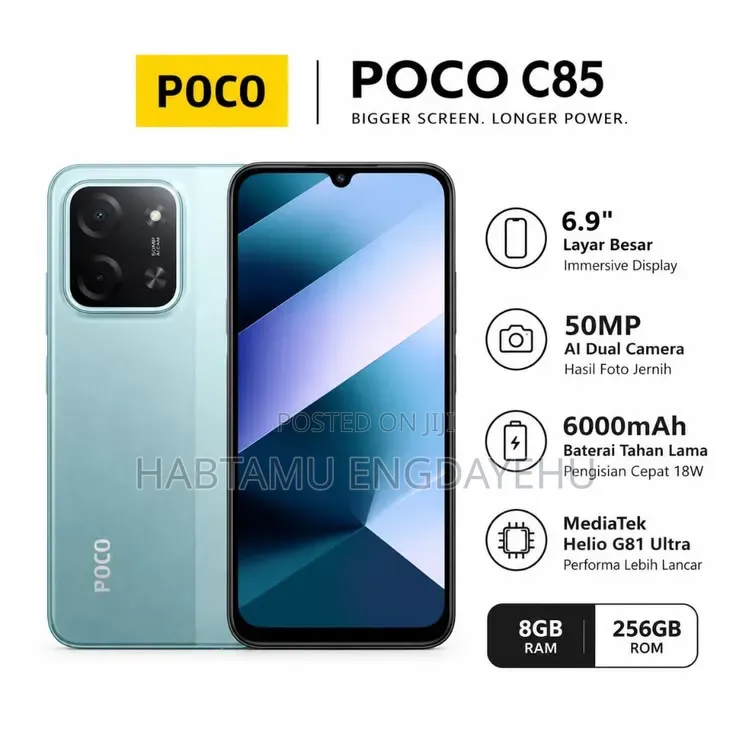 New Xiaomi Poco C85 4G 256 GB Purple