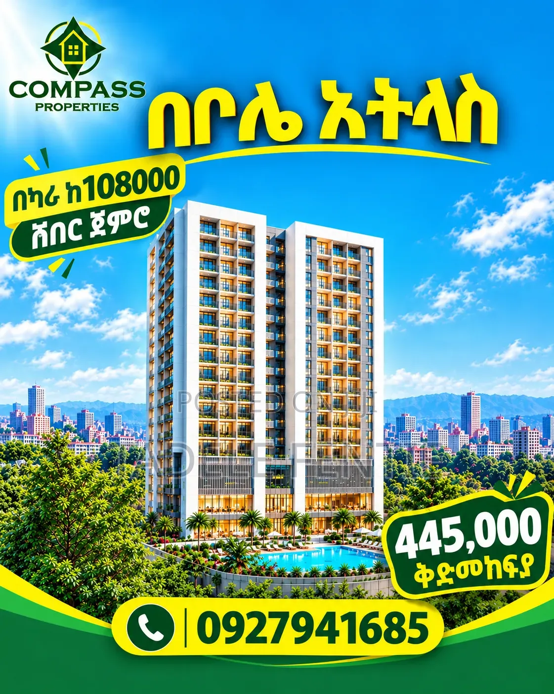 2bdrm Apartment in Compass Properties, Kirkos for sale
