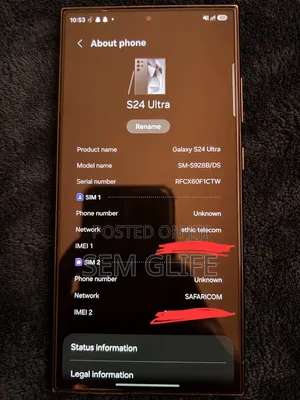Samsung Galaxy S24 Ultra 256 GB Black