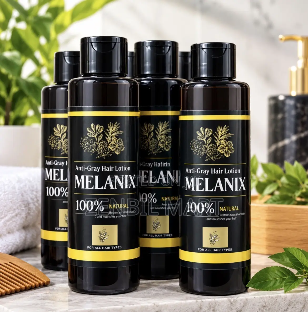 Melanix Anti Gray Hair Lotion(ሽበት ማጥፊያ)
