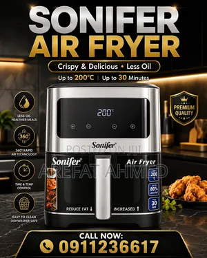 Sonifer Digital Air Fryer 6L