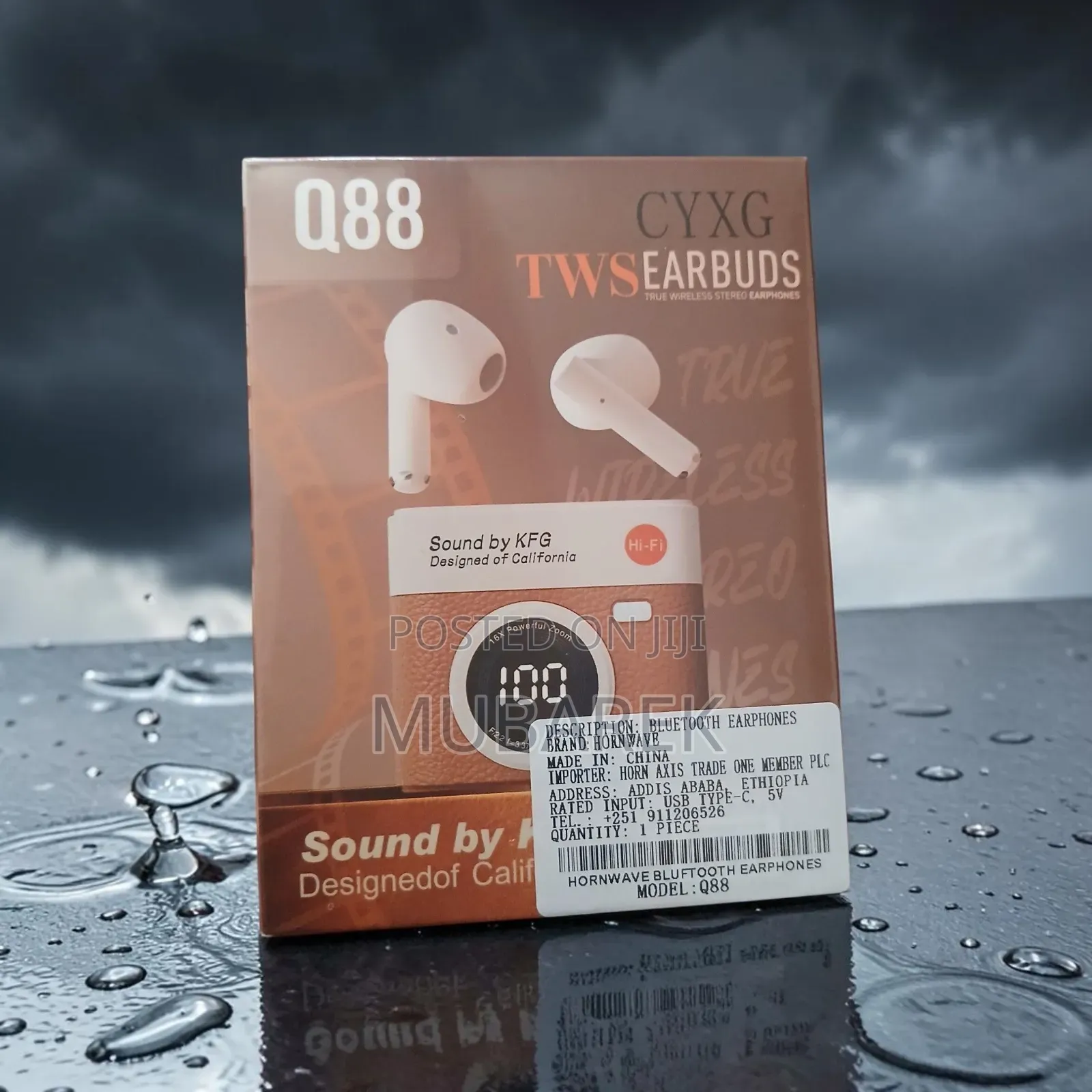 Q88 Earbuds سماعة لاسلكية للاستخدام اليومي