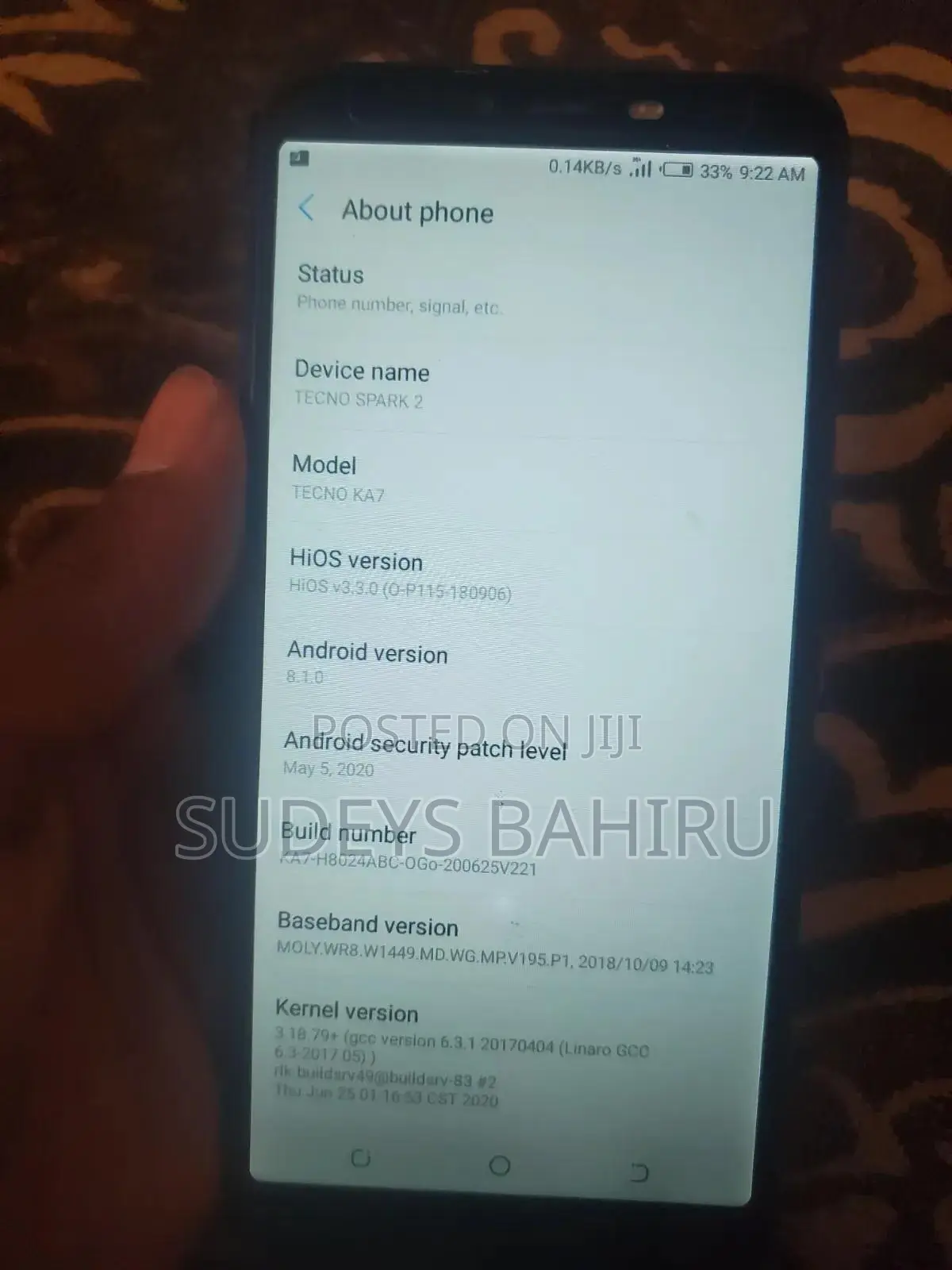 Tecno Spark 2 16 GB Black