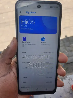 New Tecno Spark 20 Pro 256 GB Gray