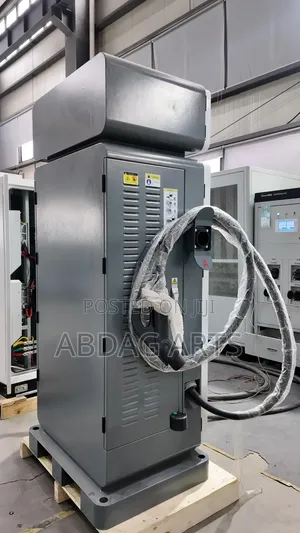DC Fast Charger With Advertisements Screen