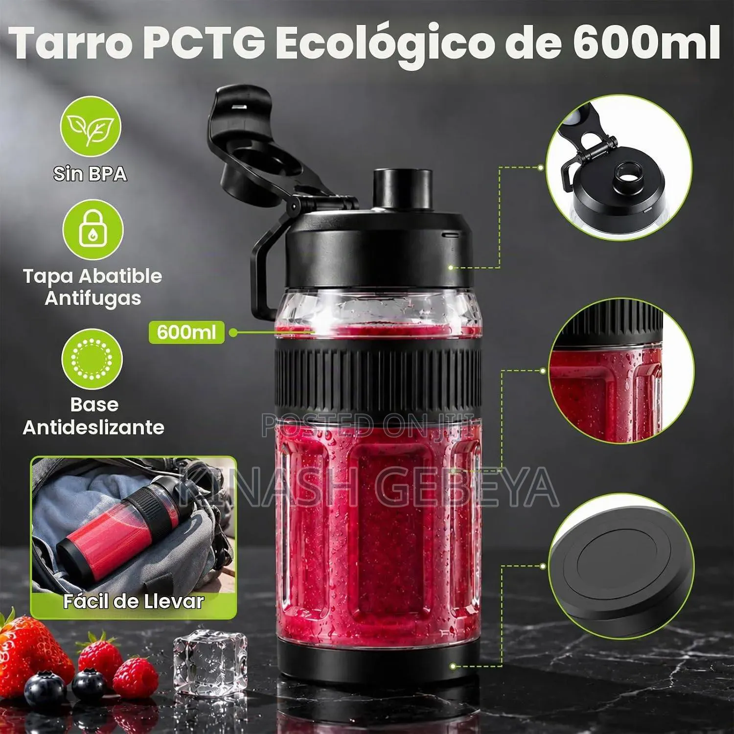 Rechargeable and Portable Electric Blender