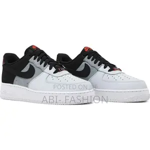 Nike Air Force 1 Black Grey — New Arrival — Sizes: 40, 41, 42, 43, 44