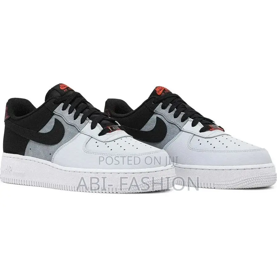 Nike Air Force 1 Black Grey — New Arrival — Sizes: 40, 41, 42, 43, 44