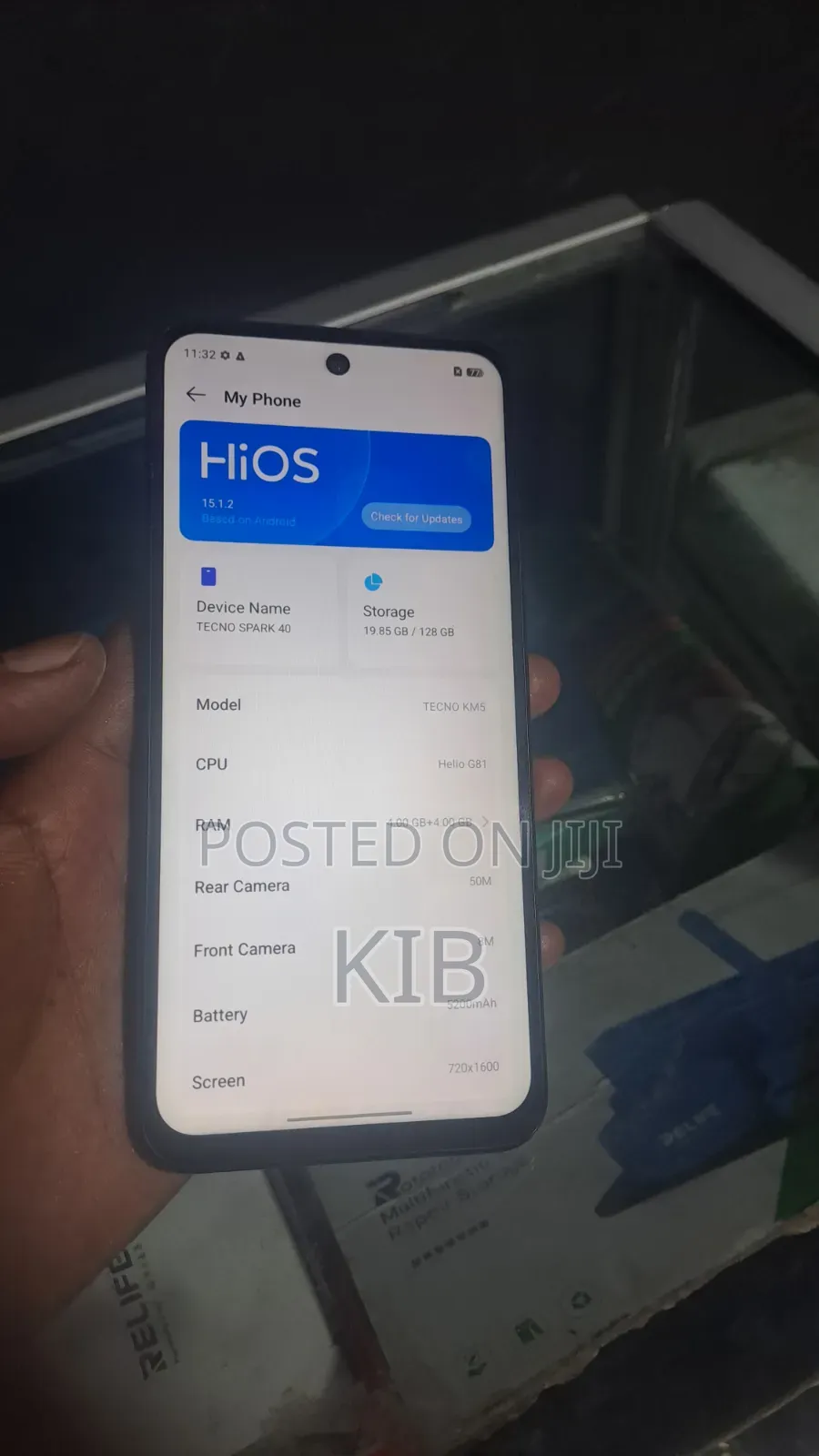 Tecno Spark 40 128 GB Gray