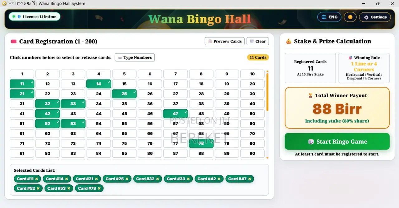 Bingo Game Platform/ System
