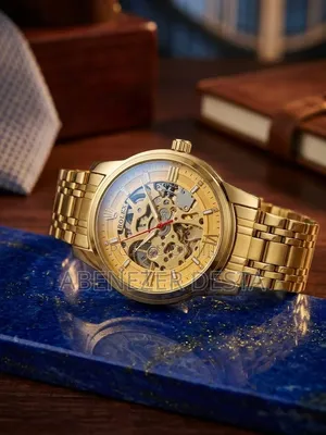 Premium Quality ROLEX Men's Watches Automatic Gold-Toned Skeletonwrist