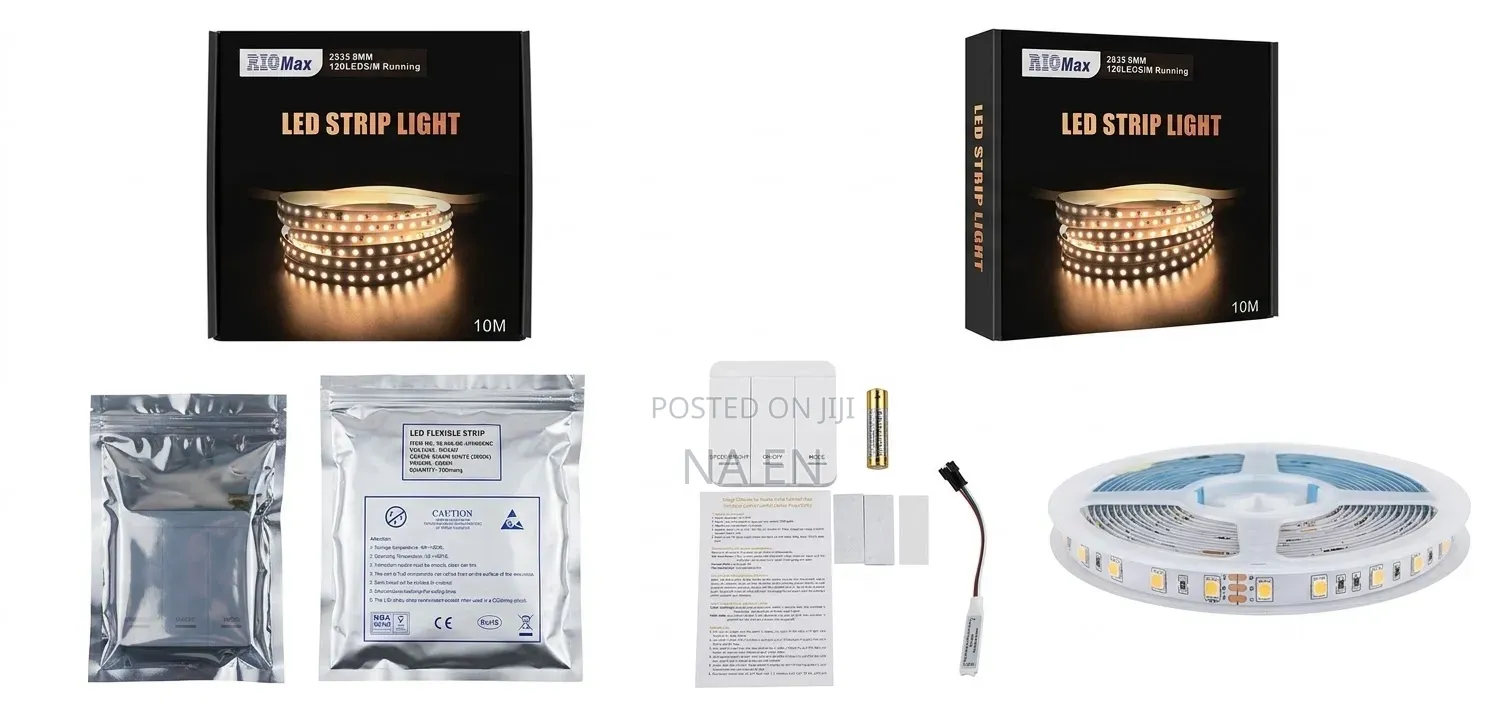 RIOMax 10M 2835 LED Strip Light - 120 LEDs/m DC 24V Running Light