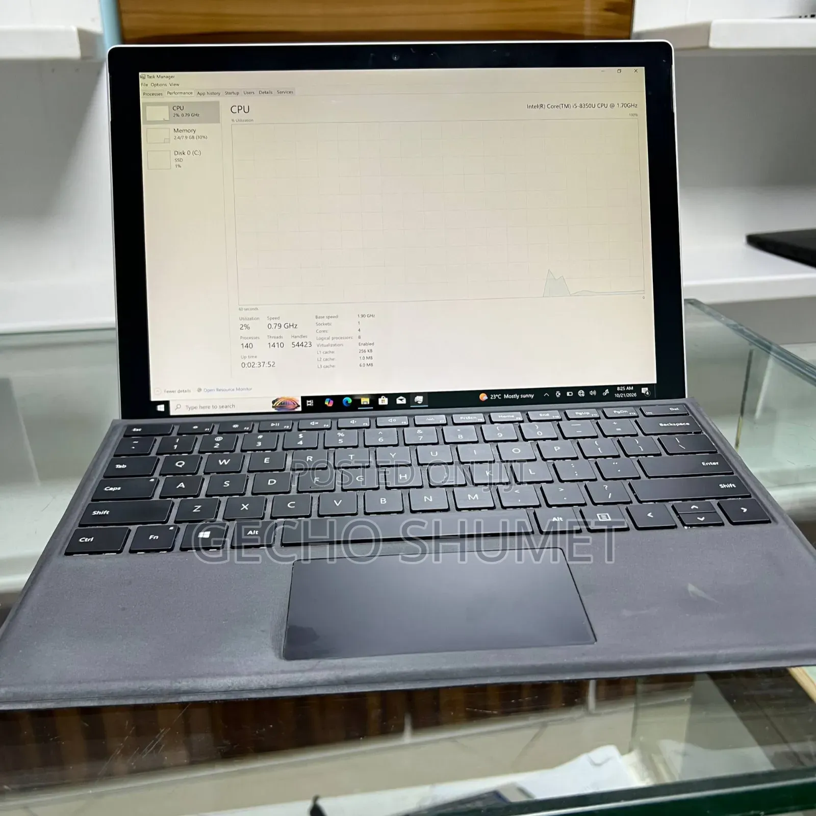New Laptop Microsoft Surface Pro 6 8GB Intel Core i5 SSD 256GB