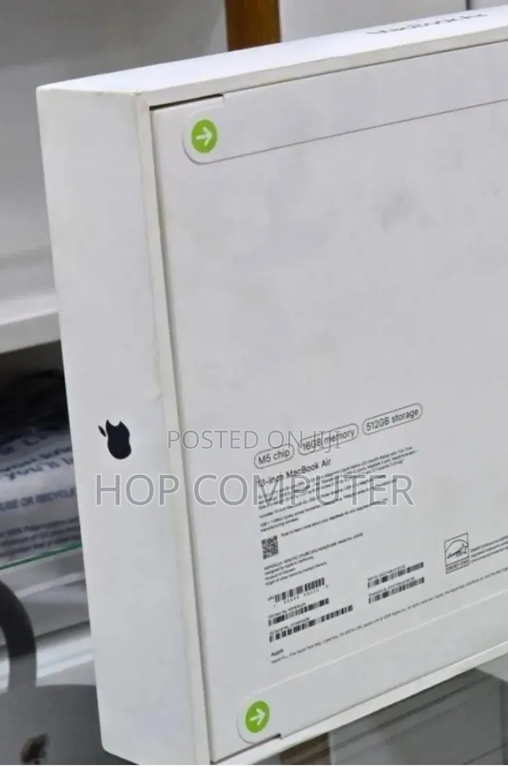 New Laptop Apple MacBook Air 2026 M5 16GB Apple M5 SSD 512GB