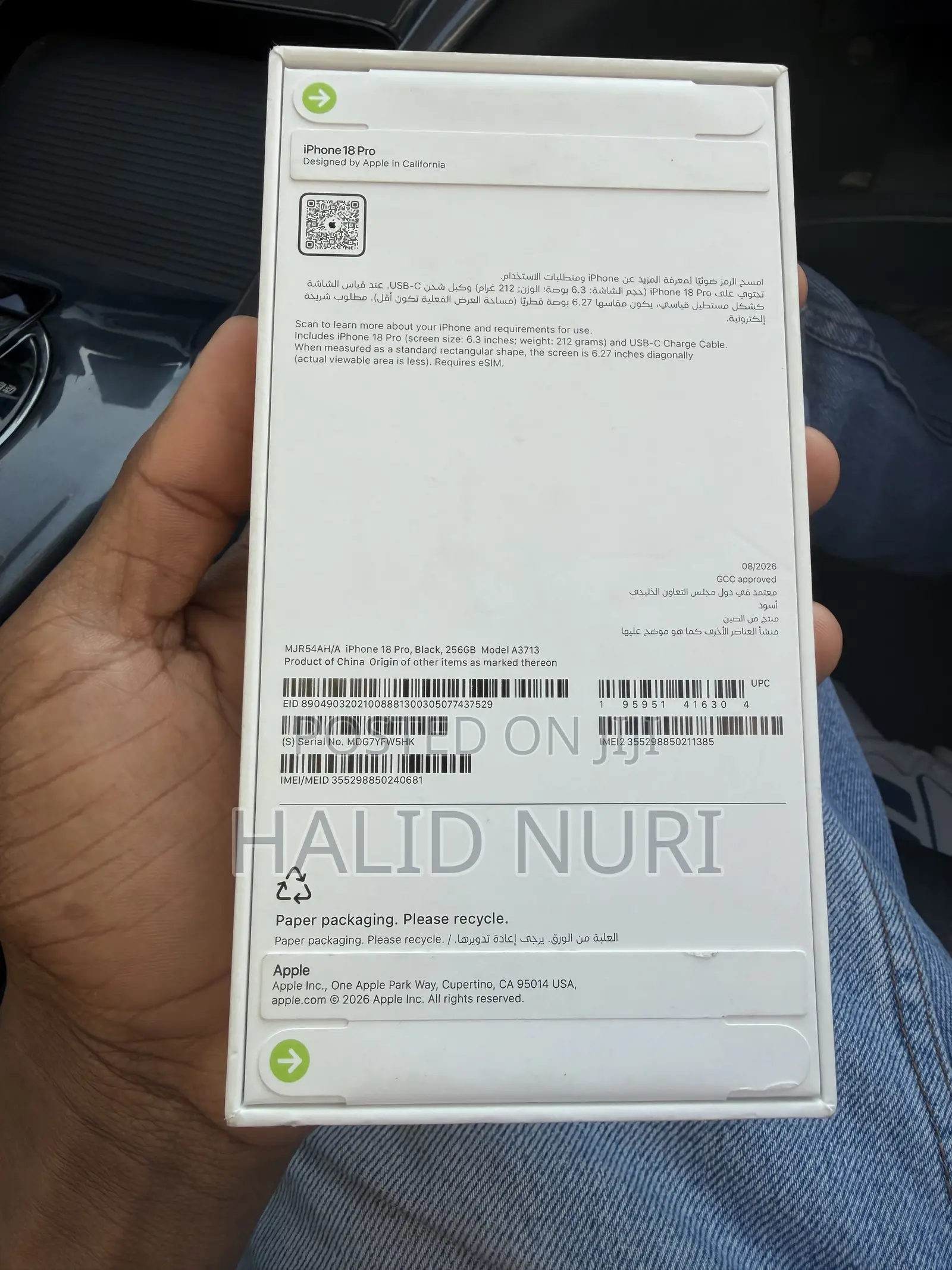 New Apple iPhone 18 Pro 256 GB